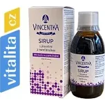 Vincentka sirup jitrocel a mateřídouška - normální funkce dýchacího systému (200 ml)