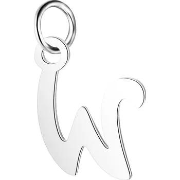 Šperk Šperky4U Ocelový přívěšek - iniciála - OPP1707-W