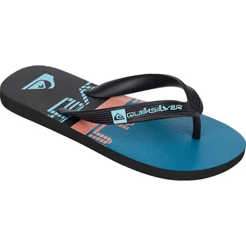 Chlapecká žabka QUIKSILVER Dětské žabky Java 31 MODRÁ|ORANŽOVÁ|ČERNÁ