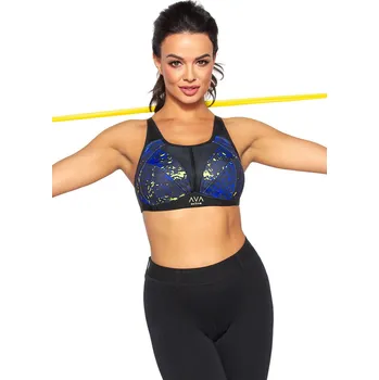 Dámské spodní prádlo Dámská sportovní podprsenka NAOMI modro/černá - Ava 105D