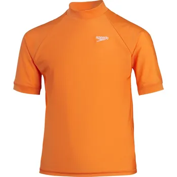 Dívčí tričko Dětské Tričko s krátkým rukávem SPEEDO PRT SS RASH TOP JM 8-00316616850 – Oranžová 5-6