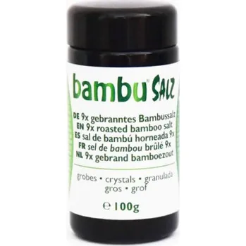 Kuchyňská sůl Amanprana Bambu Salz Bambusová sůl 9x pražená - krystalky 100g