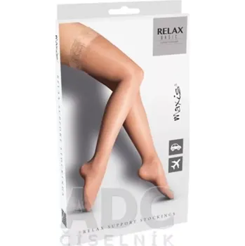 Dámské punčochy Maxis RELAX BASIC stehenní punčochy s krajkou