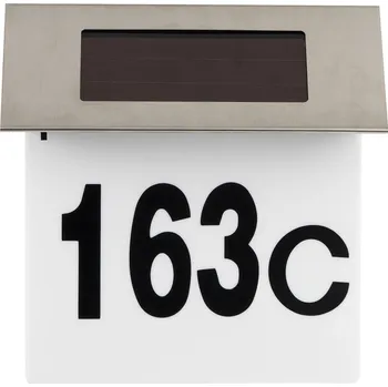 Venkovní osvětlení osvětlení na stěnu solární 18,5x19x5,2cm 4LED nerez/PH