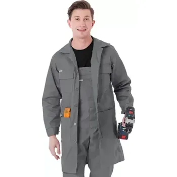 Zdravotnický plášť Reis MASTER FMS plášť šedý M-3XL