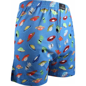 Pánská móda KARLOS pánské vzorované bavlněné trenýrky Lonka - UFO XXL