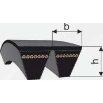 Klínový řemen násobný 2-15J 3150 La Rubena UniBP