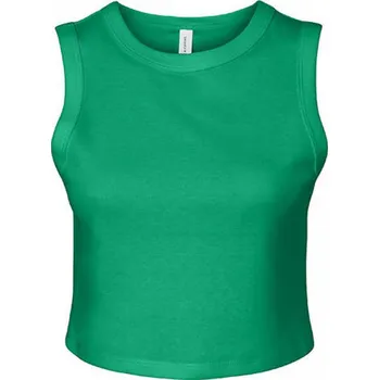 Bella+Canvas Pružné crop top tílko s hlubokými průramky Barva: Zelená, Velikost: XL BL1013