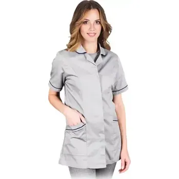 Zdravotnický plášť Leber&Hollman LH-LISA SG plášť šedý S-2XL