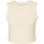 Bella+Canvas Pružné crop top tílko s hlubokými průramky Barva: Přírodní, Velikost: M BL1013