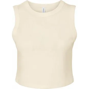Bella+Canvas Pružné crop top tílko s hlubokými průramky Barva: Přírodní, Velikost: M BL1013