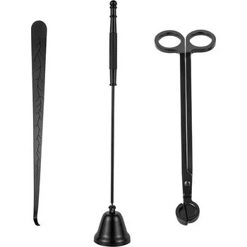 Svíčka Sada pro péči o svíčky černá