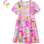 Dívčí šaty Kugo KS2308, růžové