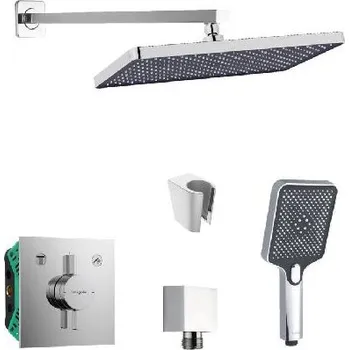 Sprchový set SANITINO - Sprchový set s baterií a tělesem pod omítku hansgrohe, příslušenství kielle, chrom SANI21HKK001