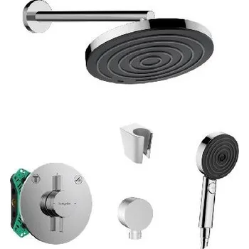 Sprchový set SANITINO - Sprchový set s baterií a tělesem pod omítku hansgrohe, příslušenství kielle, chrom SANI21HHK000