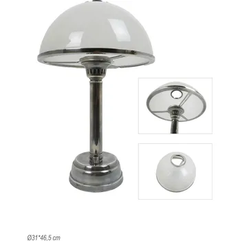 Lampička Stolní lampa do pracovny Fiona Barva: stříbrná