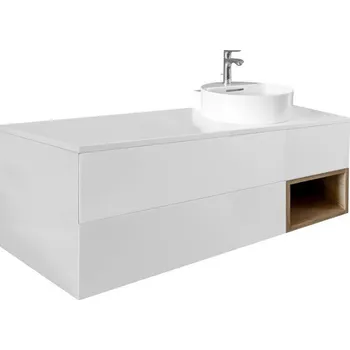 Koupelnový nábytek Olivín max - spodní skříňka 100 cm bez umyvadla, 2 zásuvky, 1 nika vpravo, závěsná OM100ZZOS/Pxyz