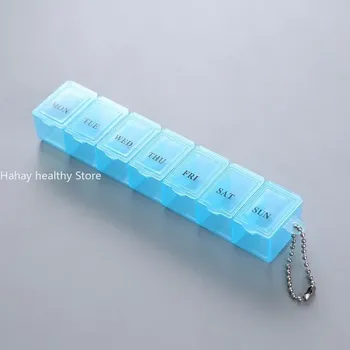 Dávkovač léků Týdenní organizér na léky s oddíly - BU