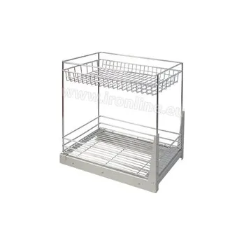 Nábytkové kování Cargo Mini 50-3P,spodný-90",strieborný lak /Rejs