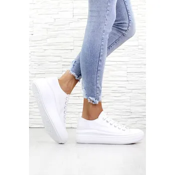 Dámské tenisky Gomer Bílé tenisky na platformě J2273-2WH Velikost: 40