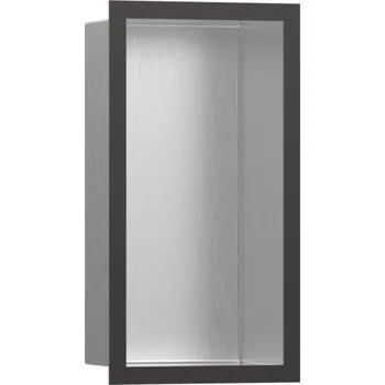 XtraStoris Individual - výklenek do stěny s designovým rámem 300/150/100, kartáčovaný černý chrom 56094340