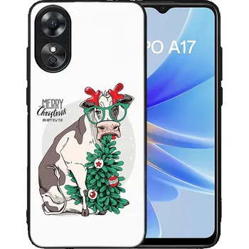 Vánoční dekorace VSECHNONAMOBIL 74988 MY ART Kryt s vánočním designem Oppo A17 MERRY CHRISTMAS (074)