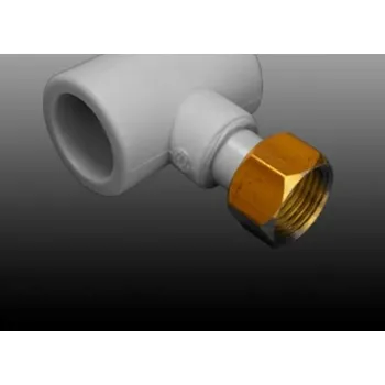 Vodovodní potrubí HP trend PPR T-kus s převlečnou kovovou maticí 20x1/2"x20 mm 91313