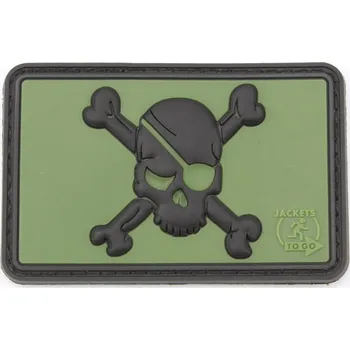 Nášivka JTG PVC 3D nášivka "Pirate Skull" - OD