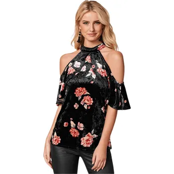 Dámský top COLD květovaný