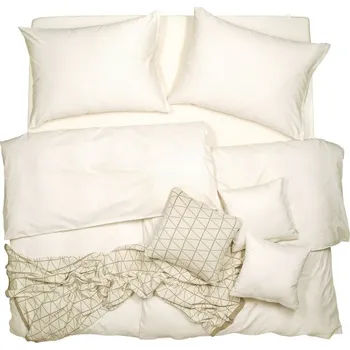 Povlečení SCANquilt povlečení SATÉN PLUS smetanová 140 x 200/70 x 90 cm