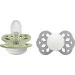 BIBS Infinity Symetrické silikonové dudlíky 2ks - velikost 2 - Sage Nighttime / Cloud Nighttime