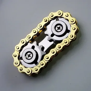 Gadget Chain fidget spinner | kovová antistresová hračka - Zlatý