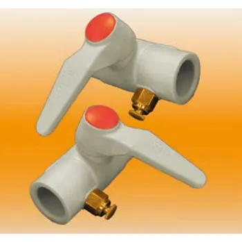 Vodovodní potrubí HP trend PPR ventil kulový s vypouštěním pravý 32 mm 50404