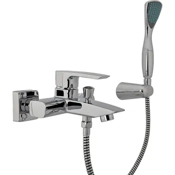 Vodovodní baterie Queen - vanová nástěnná baterie, s příslušenstvím QU57B