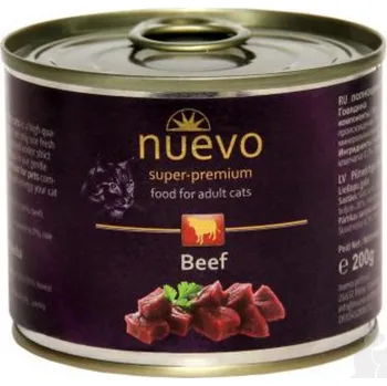 Krmivo pro kočku Nuevo Cat konzerva Adult Beef 200 g - KM