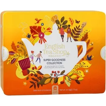 Čaj Čajová sada Super Goodness Collection v dekorativní plechovce BIO 61,5 g