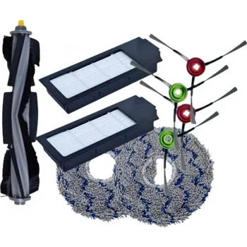 Sada příslušenství pro robotický vysavač HEPA filtry, kartáče pro ECOVACS Deebot X1 Omni / Deebot T10 Turbo, a mopy, sada 11ks