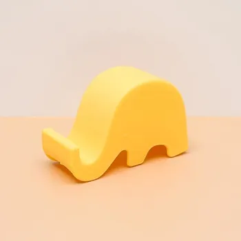 Držák na mobil | stojánek na mobil plastový - styl slon - žlutá