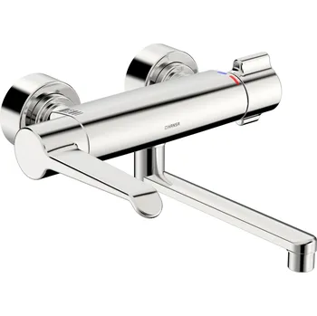 Vodovodní baterie Hansaclinica Safety+ - termostatická nástěnná umyvadlová baterie 08805202