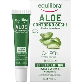 Pleťový krém Equilibra, Liftingový krém na očné kontúry s aloe 15 ml