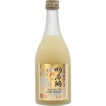 Japonské Saké Akashi Ginjo Yuzushu 0,5l 10%