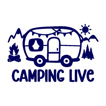 Samolepící dekorace SAMOLEPKA Camping live 001 levá cestování v karavanu (23 - tmavě modrá) NA AUTO, NÁLEPKA, FÓLIE, POLEP, TUNING, VLASTNÍ TEXT, TISK, AUTOSAMOLEPKY.cz, POLEPY, OBRÁZEK, LOGO, SAMOLEPKY