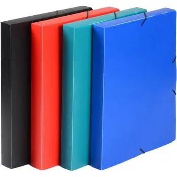 Archivační box Krabice PP s gumou A4 Classic zelená