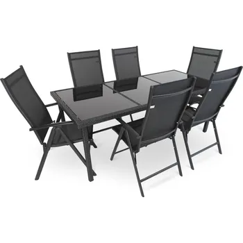 Zahradní sestava Zahradní sestava Orsino - 6 míst, černá