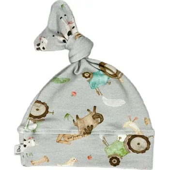 Kojenecká čepice Mimilove Kojenecká čepička srdíčko 3-6m. Farmář