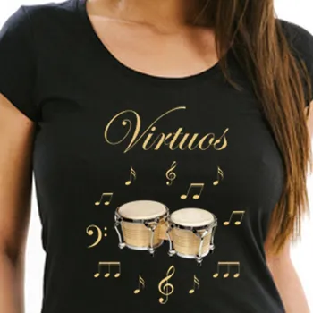 Dámské tričko STRIKER Dámské tričko Bongo bubny Velikost: L