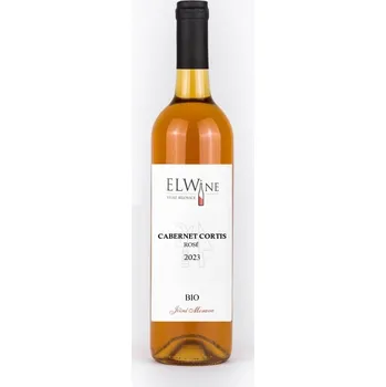 Víno Cabrnet Cortis rosé BIO 2023, výběr z hroznů, ELWINE Velké Bílovice, polosladké