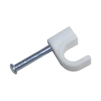 Kabelové oko příchytka kabelová kruhová 10mm bílá (25ks) blistr 456381