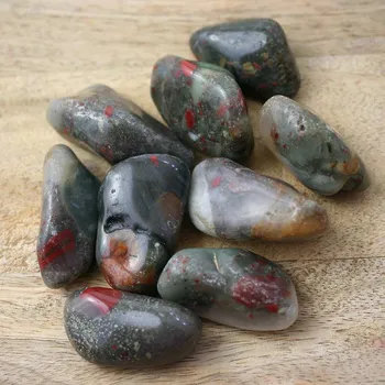 Drahý kámen Heliotrop Seftonit - JAR, tromlovaný mix XL