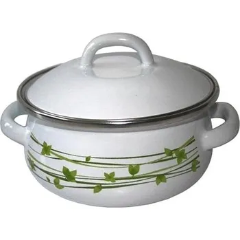 Hrnec Metalac tráva, mělký kastrol Elegant s poklicí 10 cm, 0,5 l